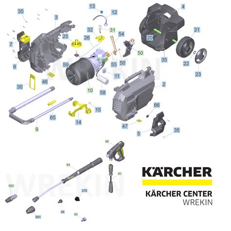 KARCHER HD 6 13 SPARE PARTS LIST PRESSURE WASHER REPAIR 1 520 954 0