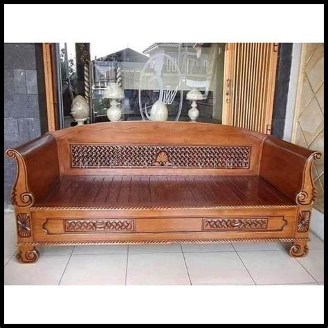 Jual Kursi Bale Bale Sofa Bed Kayu Jati Minimalis Ukir Modern Jujur