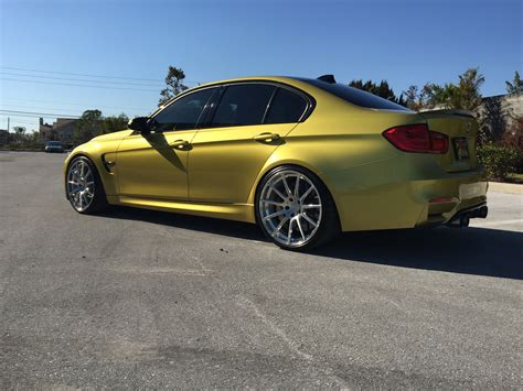 BMW Austin Yellow F80 M3 On Velos S2 Forged Wheels