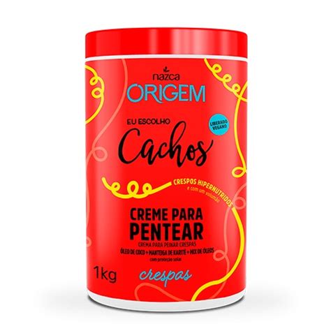 Creme De Pentear Nutritivo Origem Crespas Eu Escolho Cachos 1kg