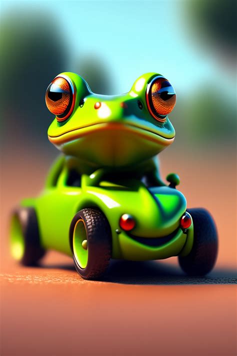 Lexica Frog Driving A Car Realistic 4k