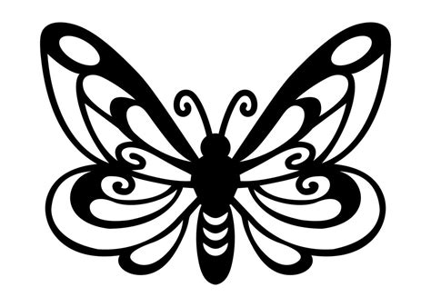 Butterfly Outline Clip Art