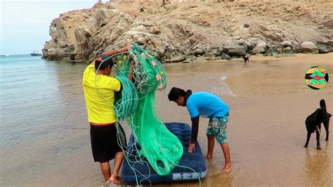 Impresionante PESCADOR PESCA EN NUEVA PLAYA CON RED YouTube