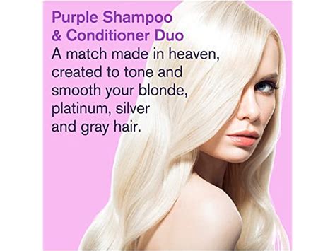 Purple Shampoo Conditioner For Blonde Hair Duo Set