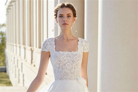 Vestidos De Novia Con Escote Cuadrado Un Cl Sico Muy Favorecedor