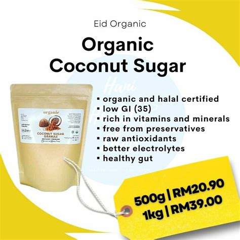 Organic Coconut Sugar Gula Kelapa Organik Original Nira Kelapa Healthy