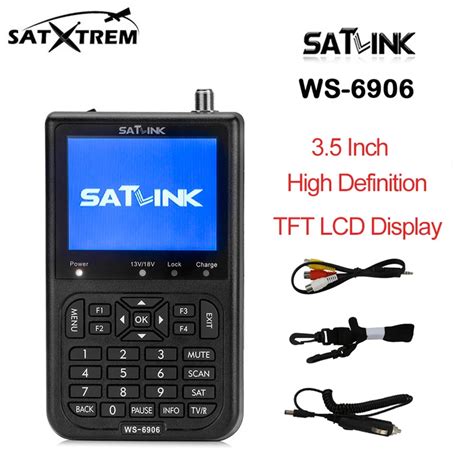 New Satlink Ws Satellite Finder Inch Display Dvb S Fta Digital