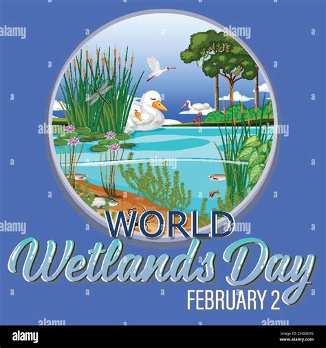 World Wetlands Day Poster Design Illustration Stock Vector Image And Art