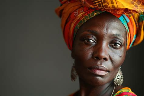 Mujer Africana Posando En El Estudio Foto Gratis