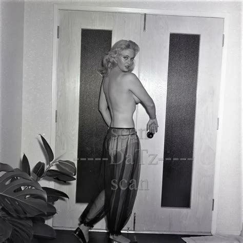 1950S NEGATIVE BUSTY NUDE Blonde Pinup Girl Billy Jo Collison