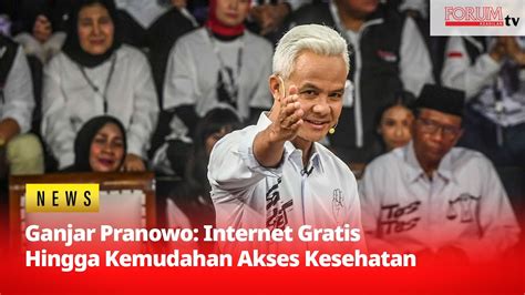 JANJI GANJAR DI DEBAT PERDANA INTERNET GRATIS DAN KEMUDAHAN AKSES