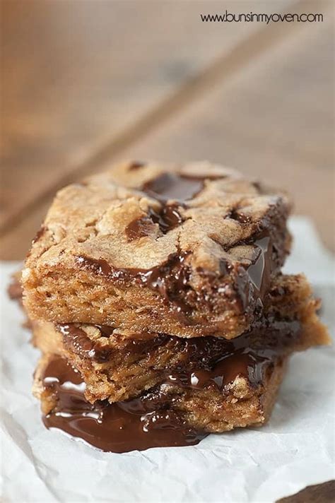 Dark Chocolate Browned Butter Cookie Bars Recipe