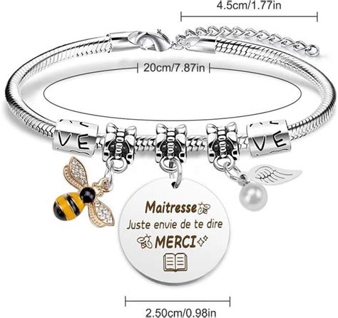 Cadeau Maitresse Bracelet Maitresse Dcole Cadeau Maitre Dcole Cadeau