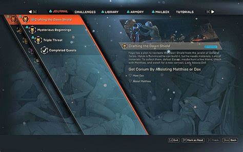 Crafting The Dawn Shield Anthem Story Missions Walkthrough Anthem
