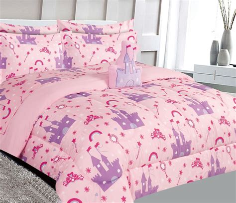 Bedding Set Twin 6pc Princess Palace Complete Bed In Bag Comforter With