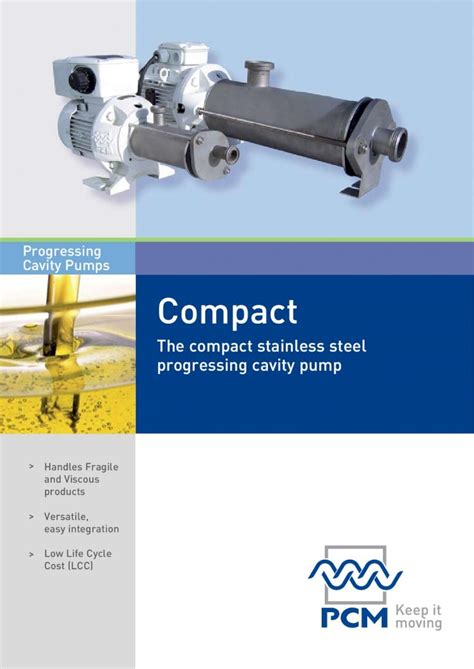 Pdf Progressing Cavity Pumps Compact Compact Series Created For