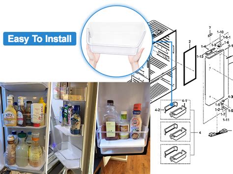 Upgraded Da97 17255a Refrigerator Door Bin Compatible With Samsung Refrigerator Door