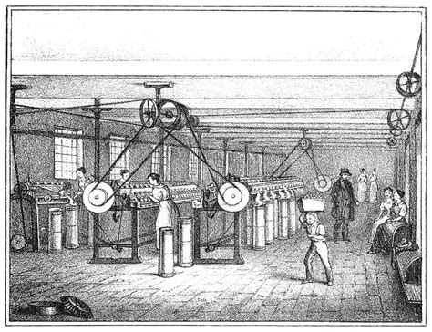 Textile Mill, C1840 Drawing by Granger - Pixels