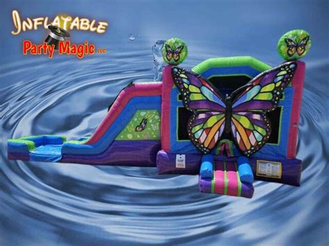 Butterfly Bounce House Water Slide Rental Inflatable Party Magic