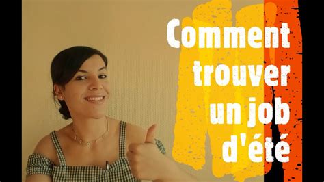 5 étapes pour trouver un job d été YouTube