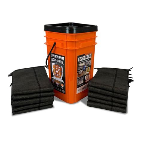 Quick Dam Grab And Go Flood Barrier Kit Contains 10 5 Ft Flood