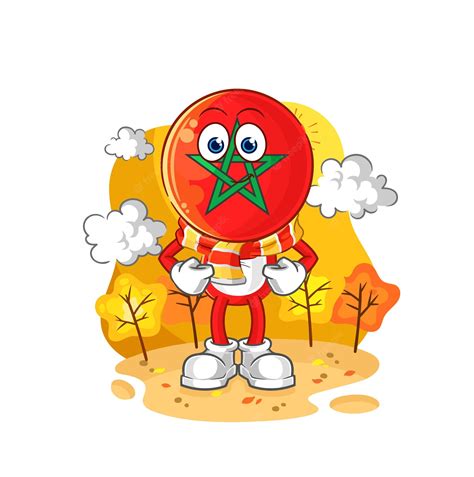 Premium Vector Morocco In The Autumn Cartoon Mascot Vector