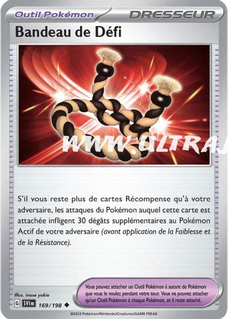 Bandeau De D Fi Carte Pok Mon Cartes L Unit Fran Ais