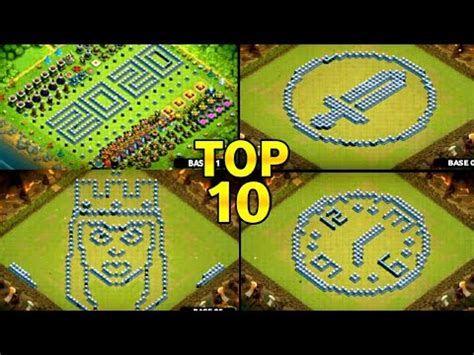 TOP 10 FUNNY TROLL COC BASE DESIGN FOR TH 13 W LINK Clash Of Clans