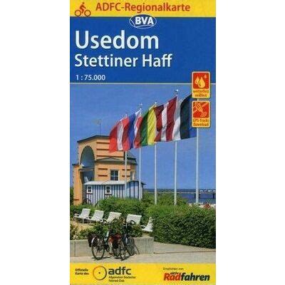 BVA ADFC Fietskaart Usedom Stettiner Haff Zwerfkei Nl