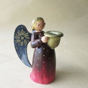 Vintage Erzgebirge East Germany Wendt And K Hn Expertic Wood Angel