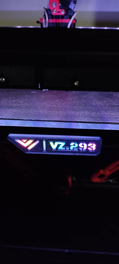 Vzbot Led Serial Plate and Logo by romihensem | Download free STL model | Printables.com