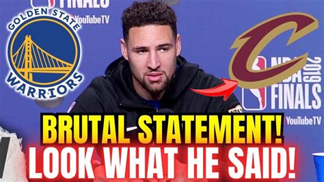 Klay Thompson Won T Shut Up And Send A Message To The Cleveland