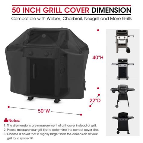 Unicook Heavy Duty Waterproof Grill Cover 50 Inch New Version Unicook