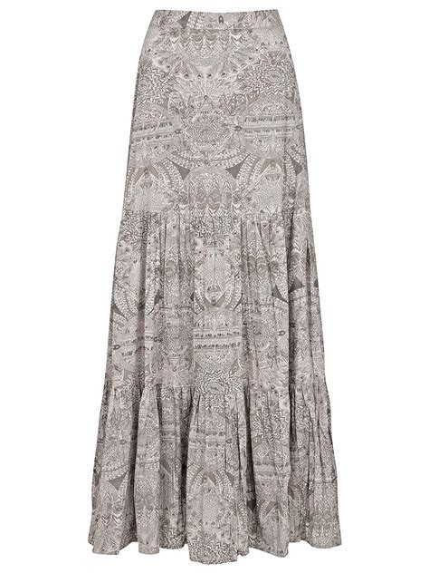 Joe Browns Joe Browns Grey Printed Tiered Multi Way Maxi Skirt