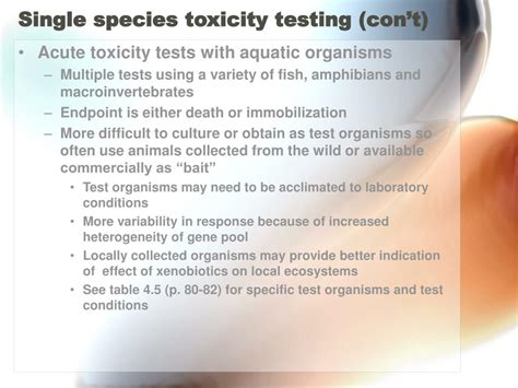 Ppt Toxicity Test Methods Powerpoint Presentation Free Download Id