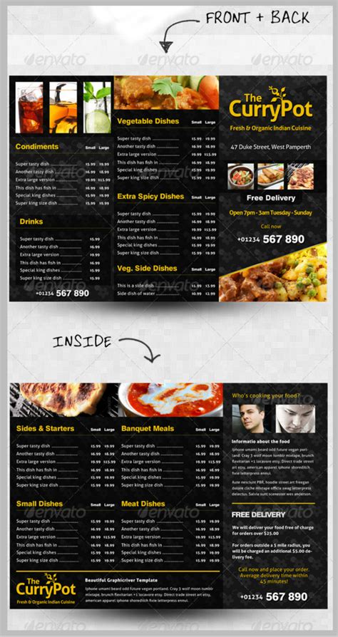 Takeaway Menu Designs Psd Ai Free Premium Templates For Takeaway Menu