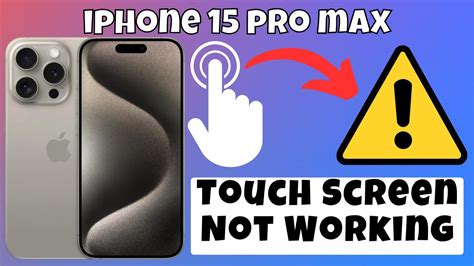 How To Fix Touch Screen Not Working Problem On Iphone 15 Pro Max Youtube