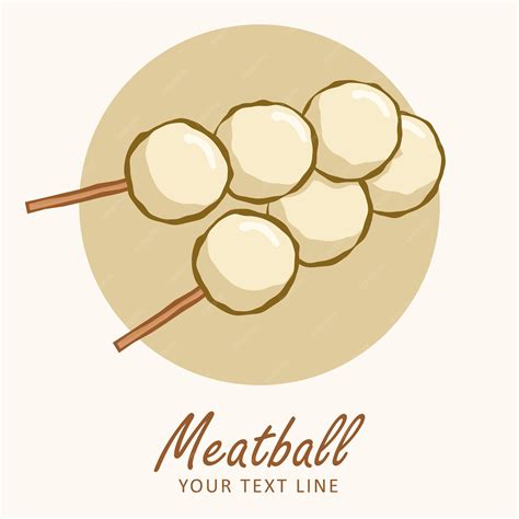 Premium Vector | Delicious meatball illustration in vector design