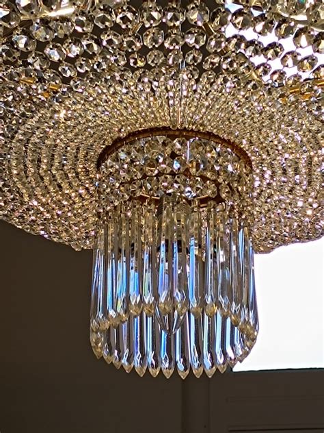 Proantic Grand Lustre Corbeille Maison Baccarat