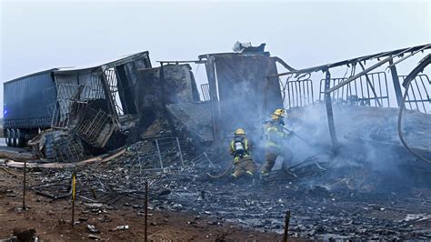 Truro Truck Crash Two Truck Drivers Die After Head On Collision News