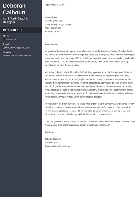 Graphic Designer Cover Letter Examples For 2024