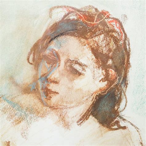 Moro Nude Of Seated Woman Pastel For Sale At Pamono