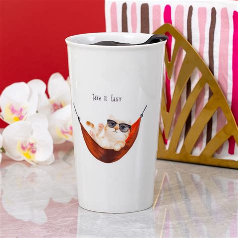 Custom 12 Oz Ceramic Travel Coffee Mug Personalized Coffee Mug