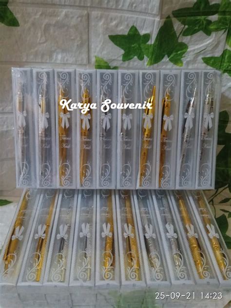 Souvenir Pernikahan PULPEN LUCU KEMAS MIKA Isi 100 PCS Murah FREE KARTU