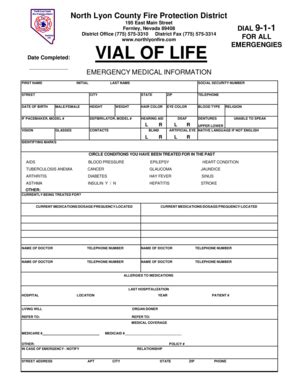 Vial Of Life Form Fill And Sign Printable Template Online