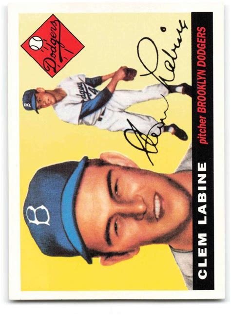 Topps Archives Brooklyn Dodgers Clem Labine Nm Mt Dodgers Ebay