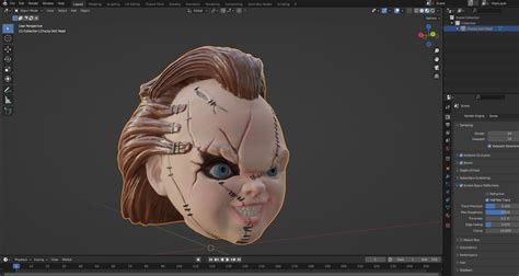 Chucky Doll Head 3D model | CGTrader