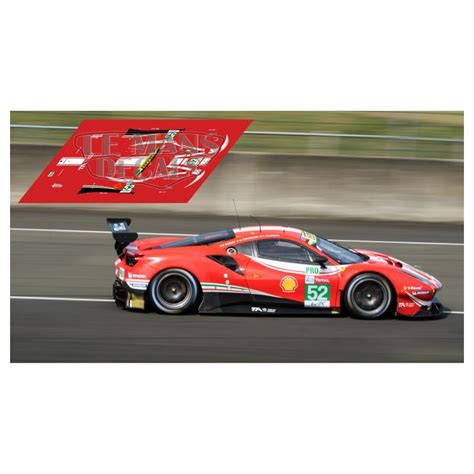 Ferrari 488 GTE - Le Mans 2018 nº52 - LEMANSDECALS