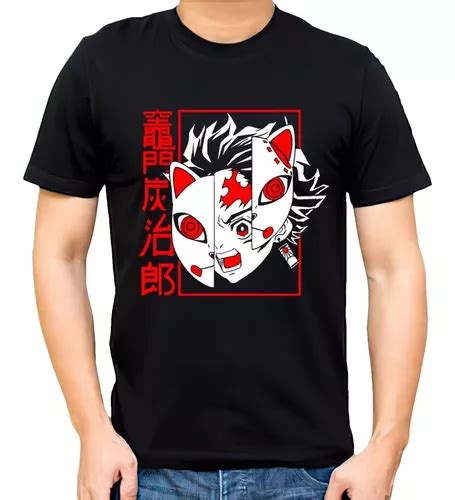 Remera Negra Tanjiro Demon Slayer Kimetsu No Yaiba Anime En Venta En