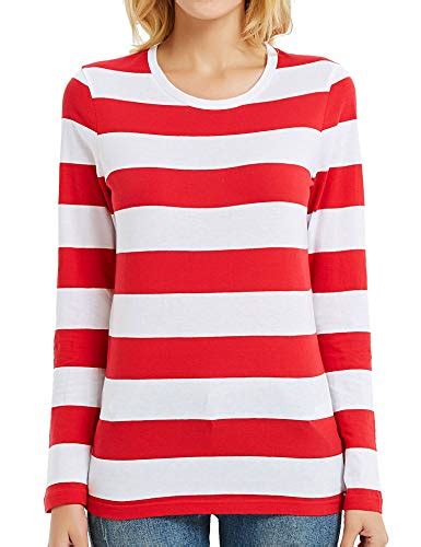 Best Red And White Striped Long Sleeve Shirts